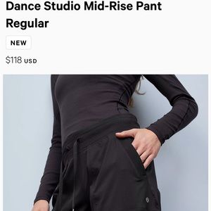 Dance Studio Mid Rise Regular Pant Lululemon